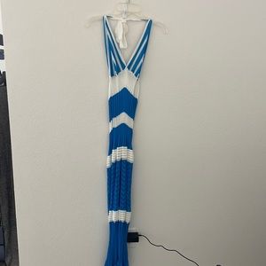 White and Blue Coverup